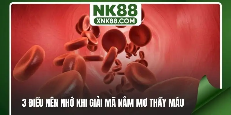 3 điều nên nhớ khi giải mã nằm mơ thấy máu là điềm gì