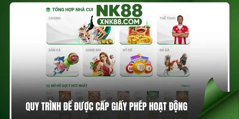 Quy trình để được cấp giấy phép hoạt động